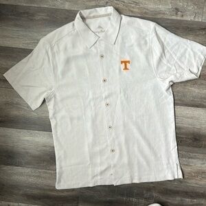 NWT Tommy Bahama shirt Tennessee volunteers, ivory size medium